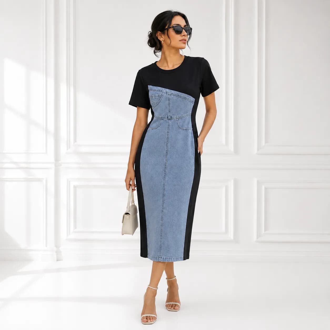 STOFFA Denim Muse Dress